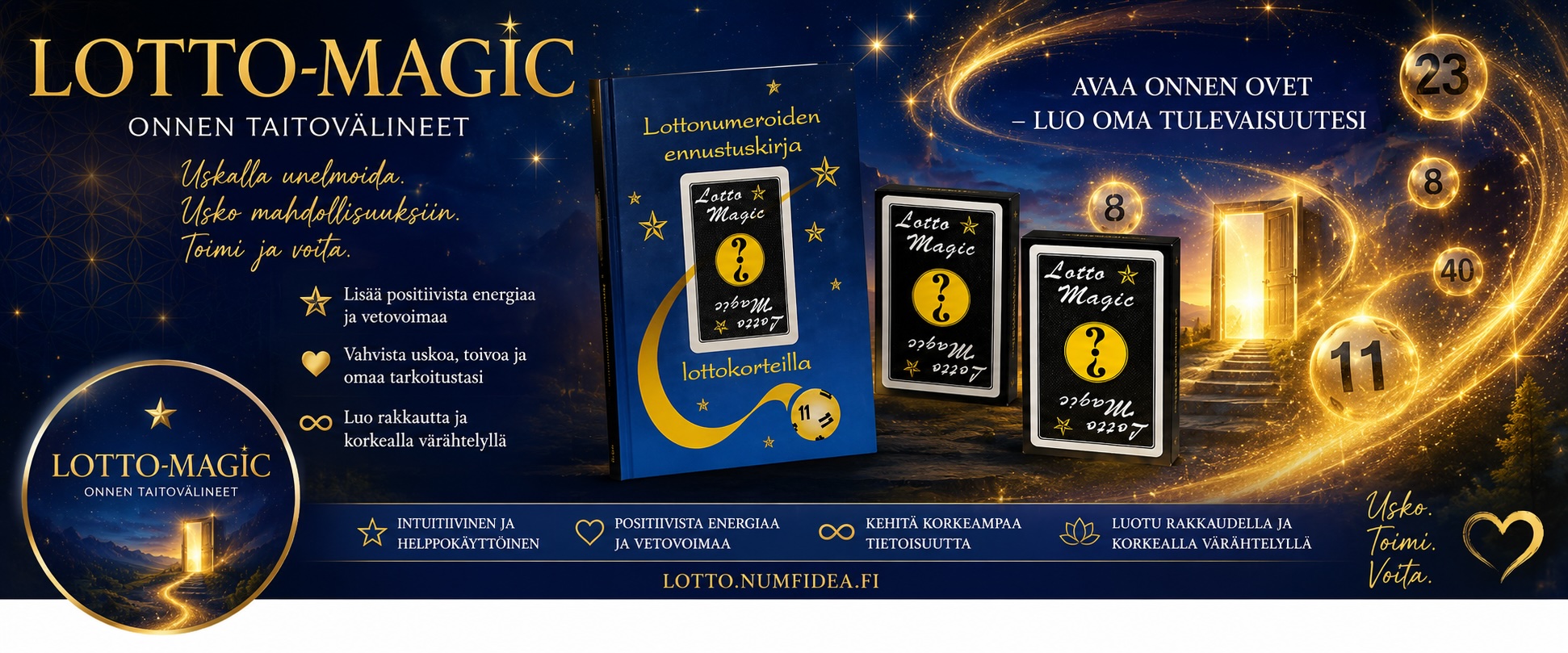 Toteuta unelmasi Lotto-Magic numerokorttien kanssa. Lue lisää miten monipuolisia ne ovat